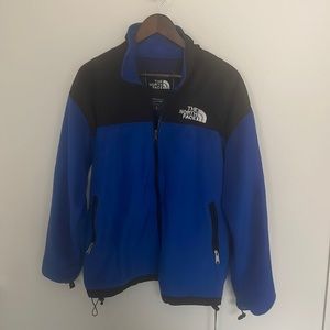Men’s Large North face fleece jacket Zip up Navy Blue